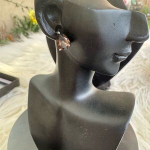 Elegant Smoky Quartz Teardrop Earrings in 925 Sterling Silver